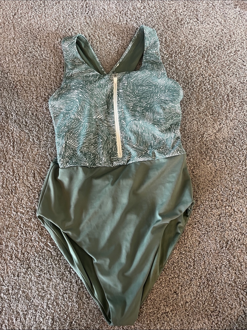 Move Mama Women’s Nursing Swimsuit with Zip Front